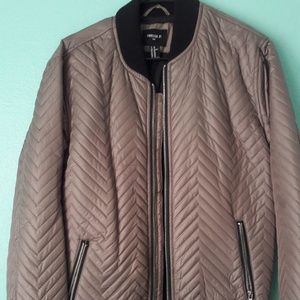 Forever 21 Chevron Pattern Bomber Jacket